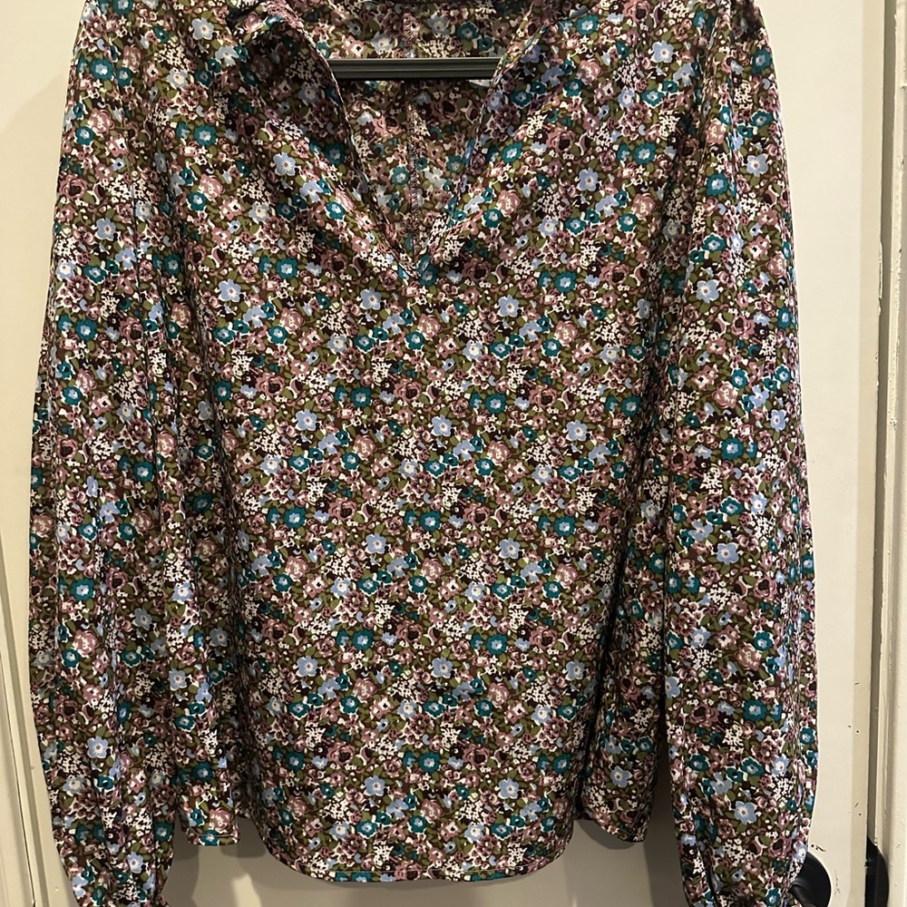 SHEIN Multicolor Floral Blouse